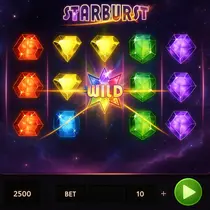 Vulkan Vegas - Starburst Slot Game - Expanding Wilds